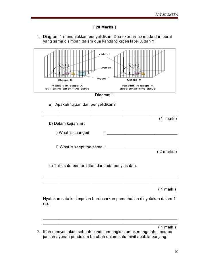 Soalan sains-sec-a-sec-b-tahun-4 final