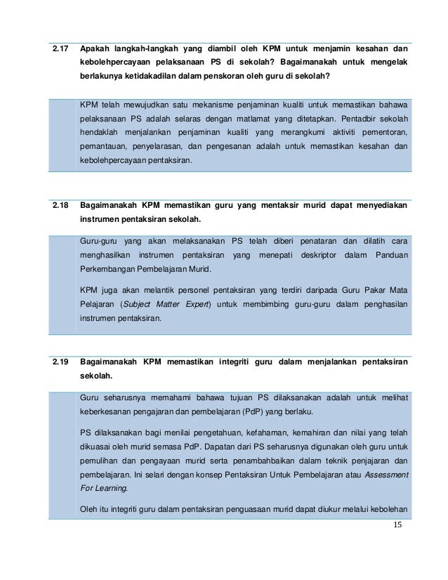 Soalan soalan lazim -pentaksiran_berasaskan_sekolah_2014