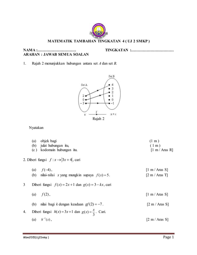 Nota Add Math Form 4 Geometry Notes Soalan addmath f4 | DOCX