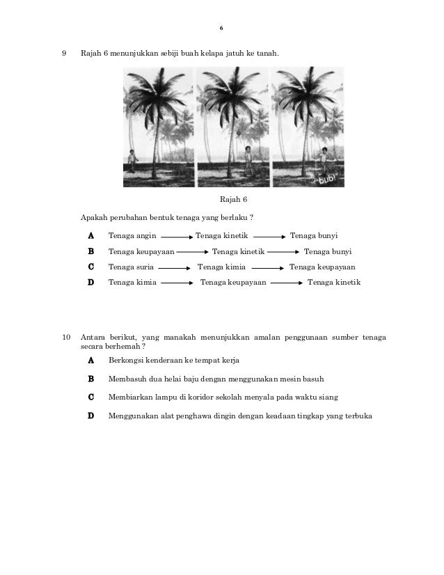 Soalan akhir tahun tahun 5 - sains kertas 1 - 2015