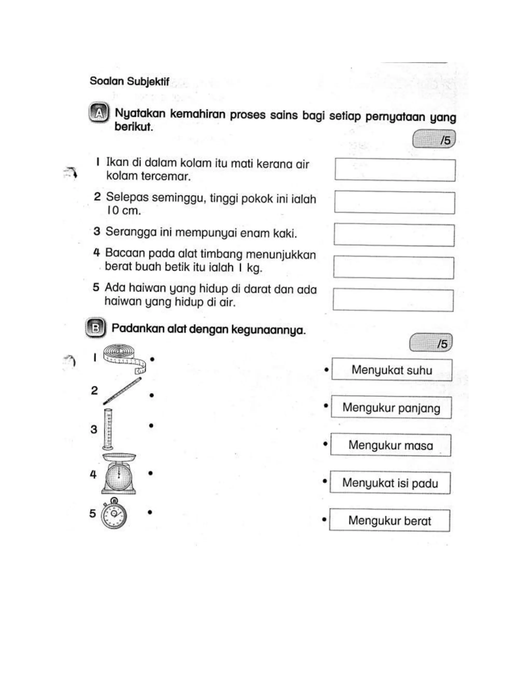 Soalan akhir tahun dst tahun 2