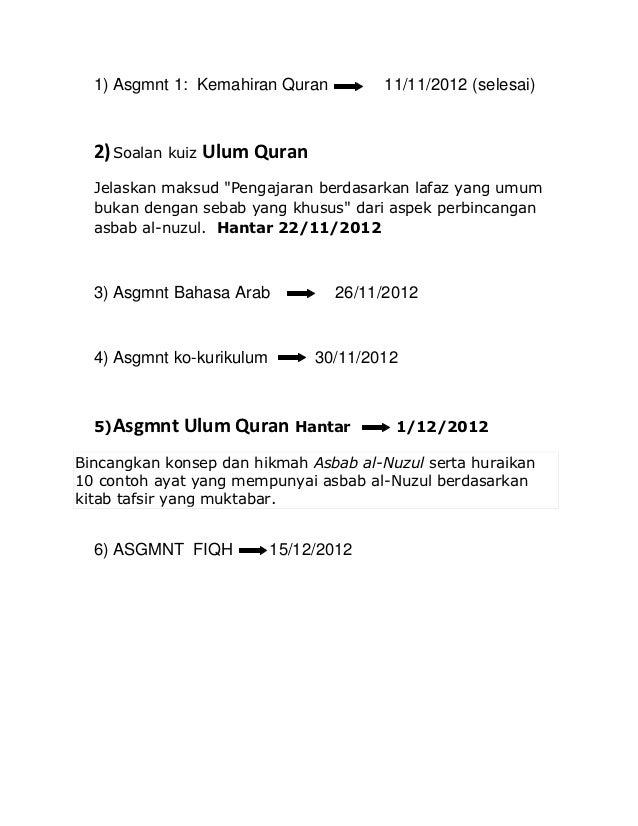 Soalan asgnt & kuiz