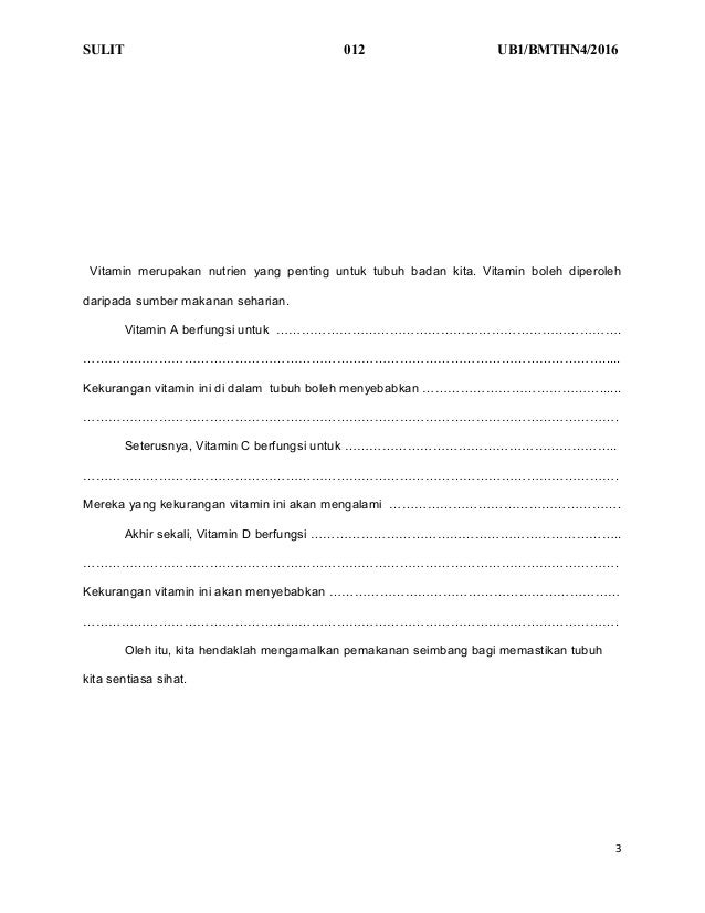 Soalan bahasa malaysia tahun 4 ujian bulanan 1 pengenalan 