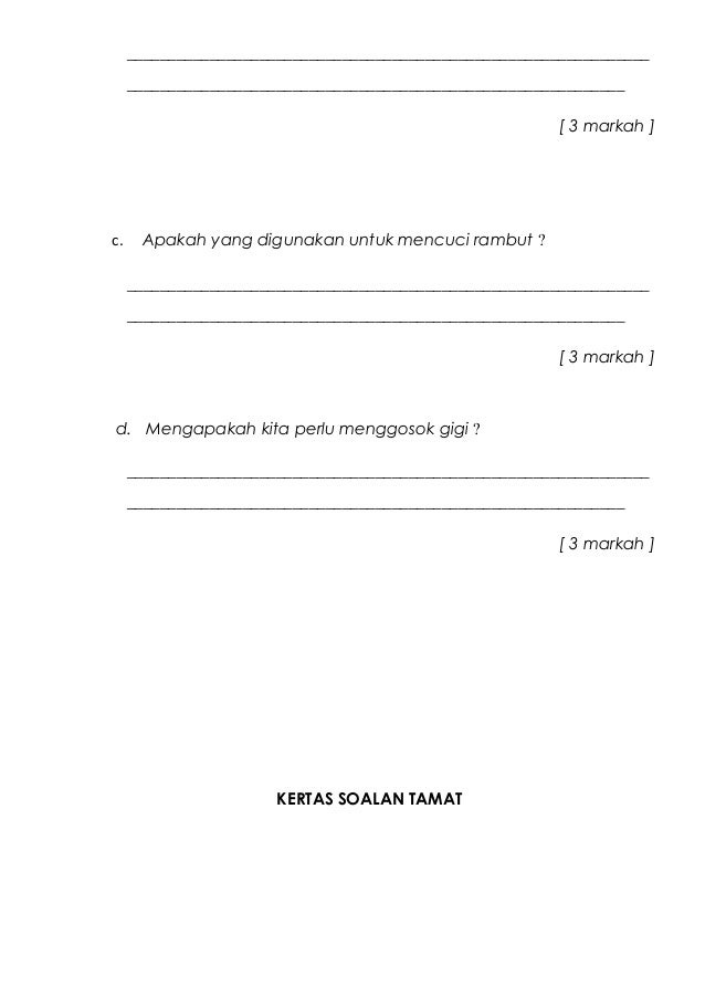 Contoh Soalan Ujian Bulanan Bahasa Melayu Tahun 5 - Spooky i