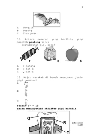 Soalan dst tahun 3 mac 2018