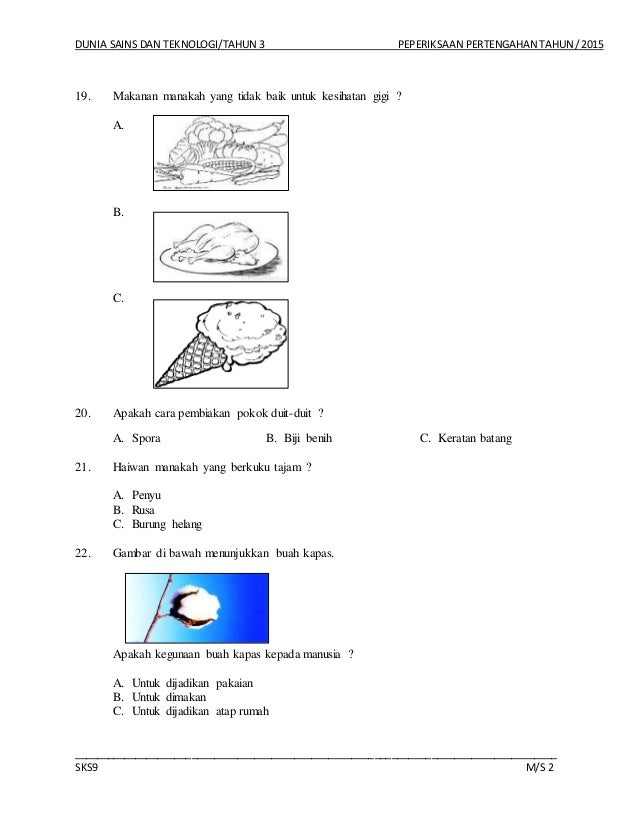 Soalan dst tahun 3 ppt 2015 Soalan dst tahun 3 ppt 2015