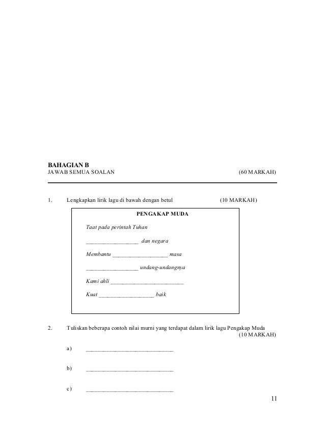 Soalan exam pertghan thn 2010 thn 6