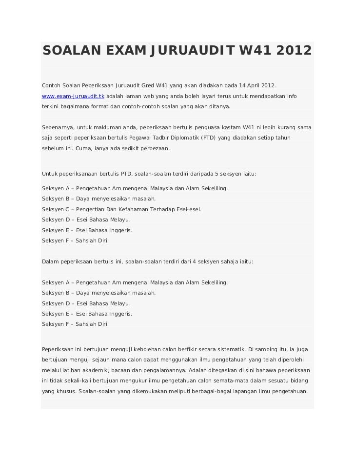 Soalan Exam Spa 2012