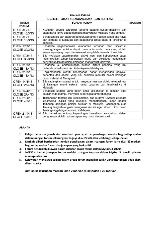 Soalan forum 1