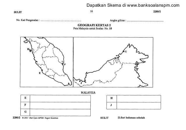 Soalan Peperiksaan Pertengahan Tahun Geografi Tingkatan 3 