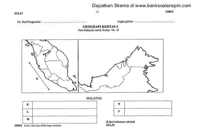 Soalan geografi kertas 2 percubaan spm negeri sembilan 2011