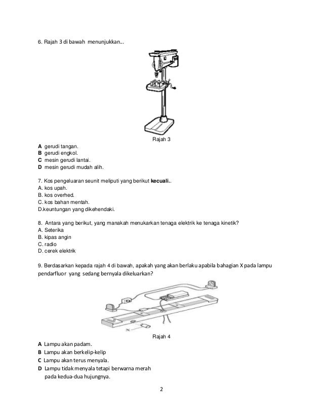 Soalan Kemahiran teknikal mac 2013