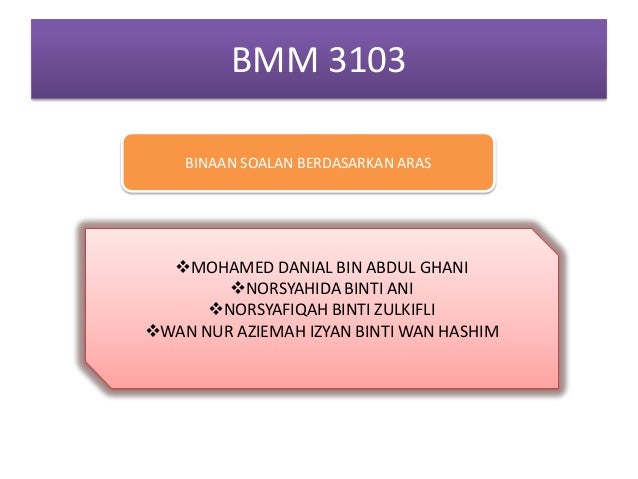 PEMBINAAN SOALAN BERDASARKAN JSU