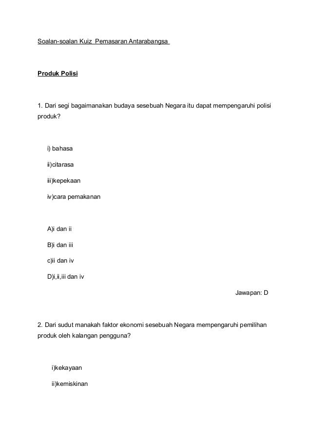 Soalan kuiz pemasaran antarabangsa azniza (1)