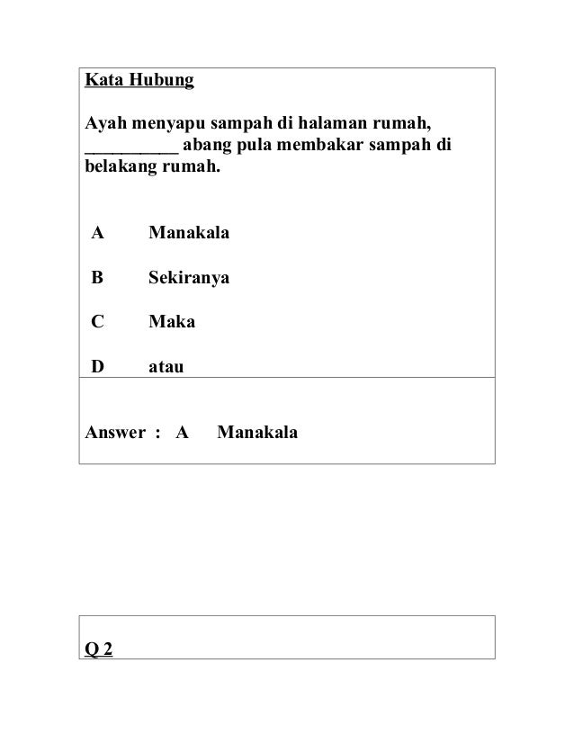 Soalan kuiz ( pertandingan )