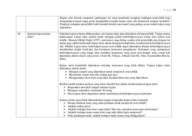 Soalan latih tubi kaedah penyelidikan