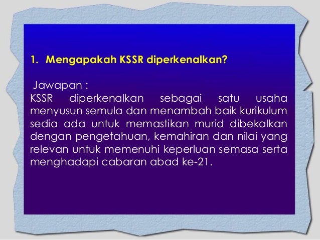 Soalan Lazim KSSR TMK Tahap 2