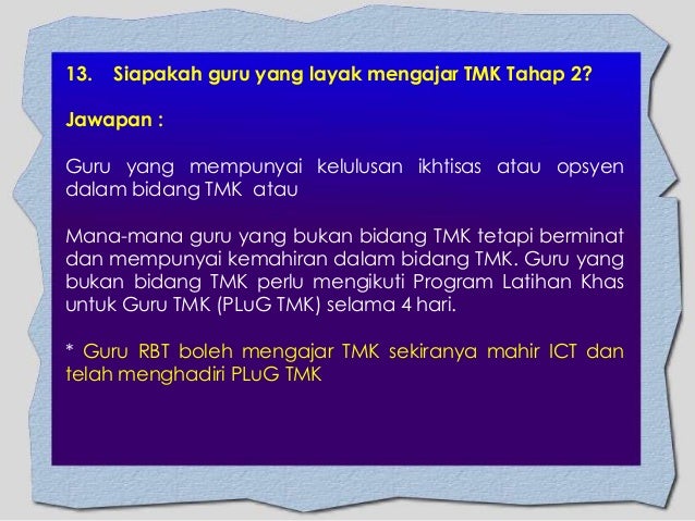 Soalan Lazim Kssr Tmk