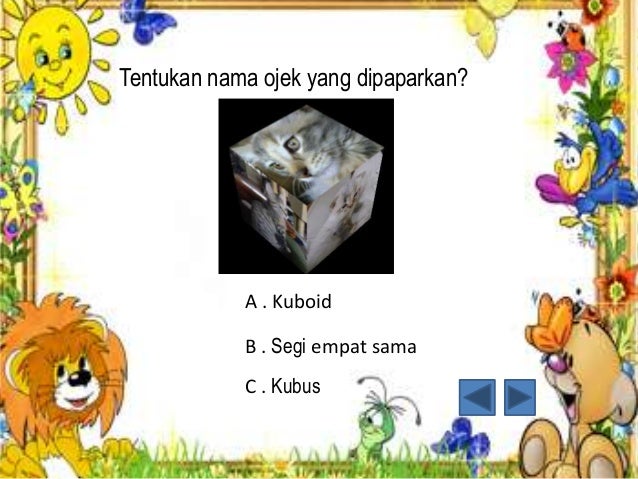 Soalan latihan matematik tahun 1 ( Ruang )