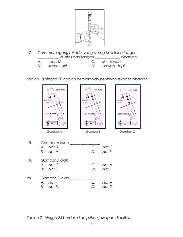 Soalan Exam Darjah 4 - Persoalan n