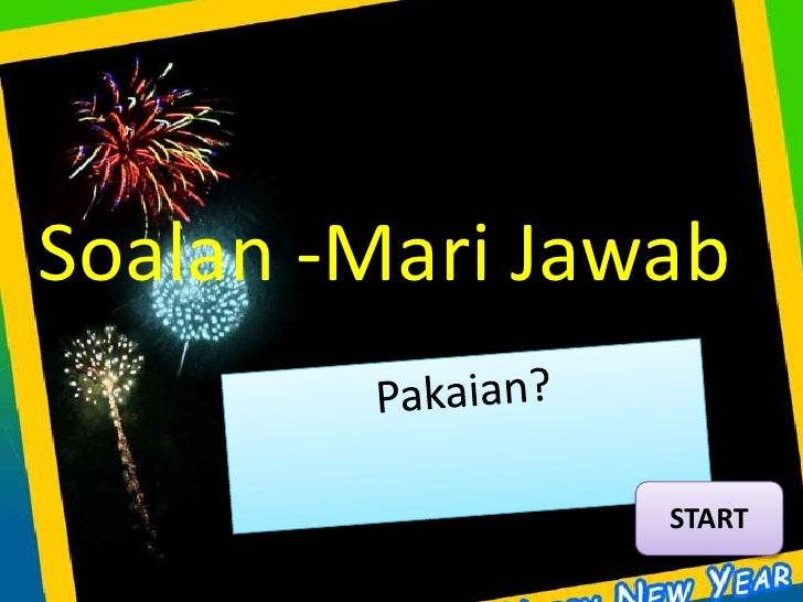  Pakaian  Soalan kuiz