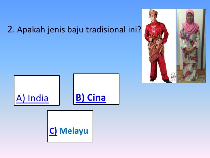  Pakaian  Soalan kuiz