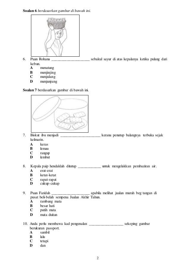 Soalan bahasa melayu pemahaman tahun 4 2019