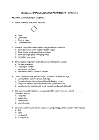 Contoh soalan penilaian pengetahuan