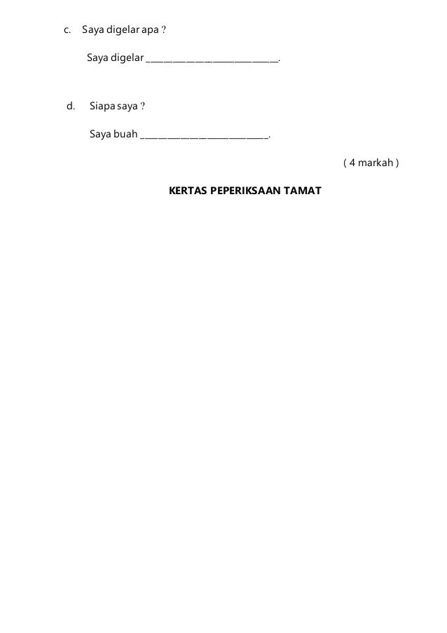 Soalan Bahasa Malaysia Pep Thn 1.ppt2016