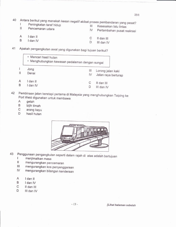 Soalan percubaan geog pmr 2011 pahang Soalan percubaan geog pmr 2011 pahang