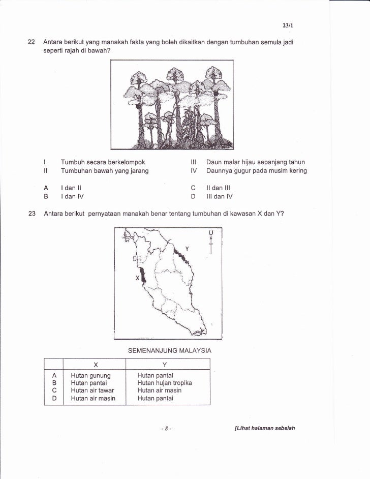 Soalan percubaan geog pmr 2011 pahang