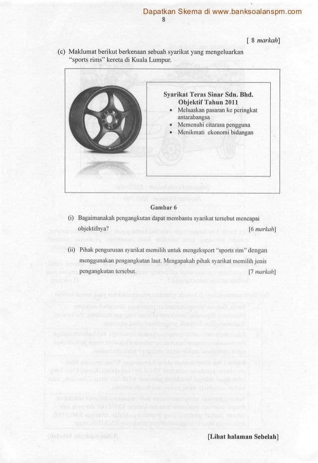 Soalan perdagangan kertas 2 percubaan spm pulau pinang 2011