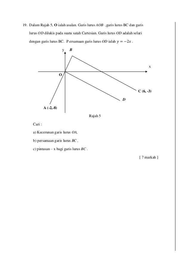 Soalan Dan Jawapan Matematik Tingkatan 5 Bab 1 - Persoalan x