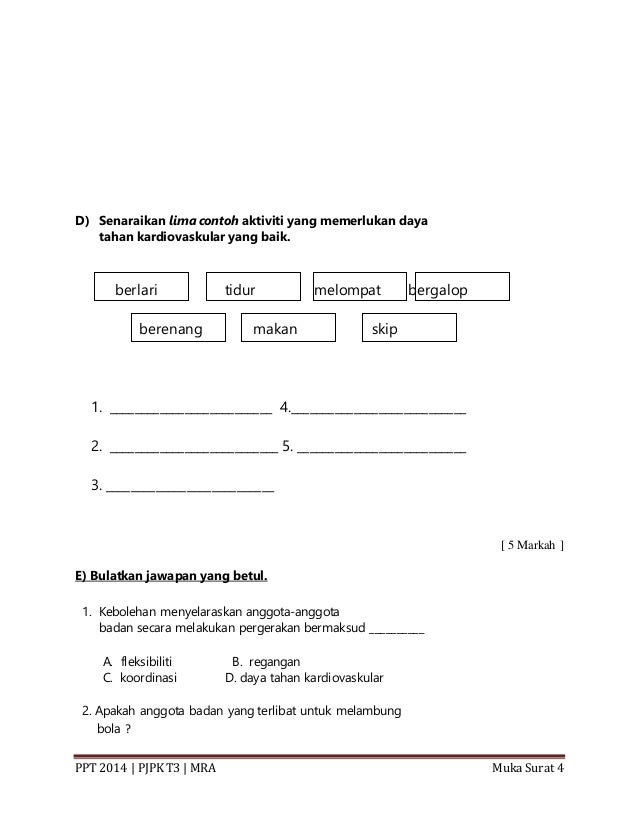 Soalan pjpk t3 kssr ppt 2014