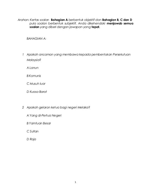 Soalan Ppt T6 2016