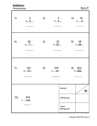 Soalan praujian thn 6 2011[1]