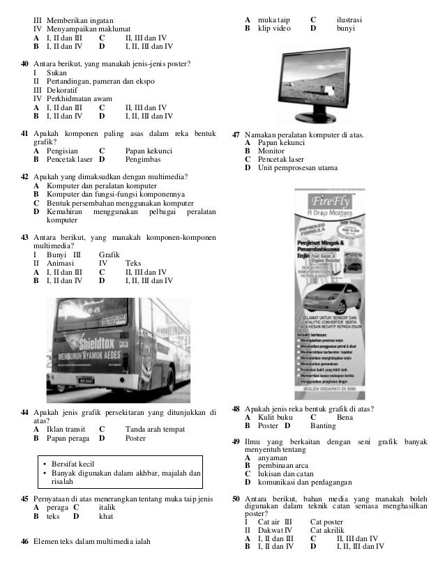 Soalan Dan Jawapan Pendidikan Seni Visual Tingkatan 1 - C 