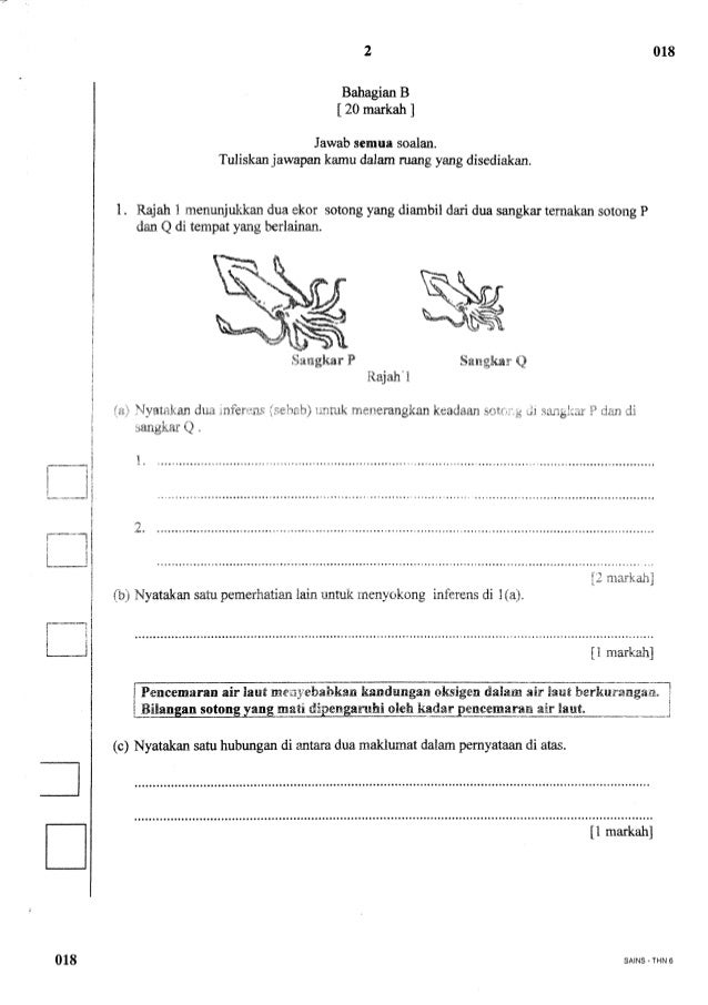 Soalan S Bahagian B Percubaan Upsr 2015 Negeri Pahang
