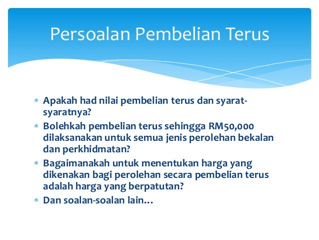 Soalan sebutharga dan tender kerajaan