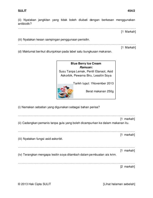 Soalan skor kimia spm 2013