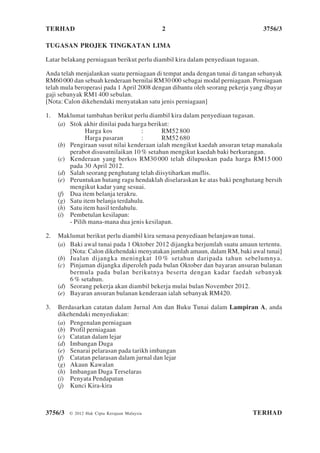 Soalan Kertas 3 Prinsip Perakaunan 2012  PDF