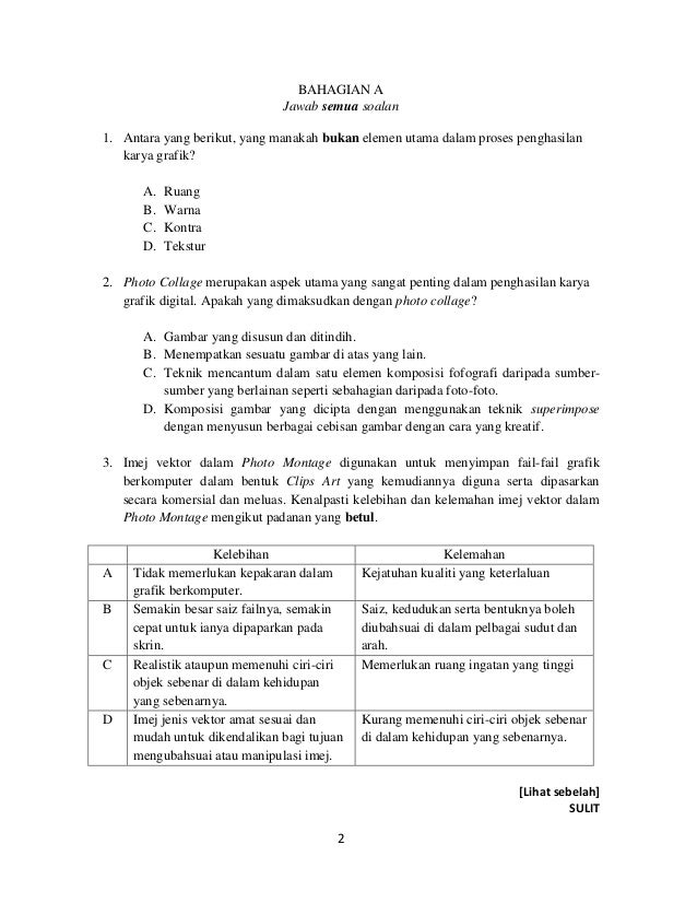 Soalan Ujian