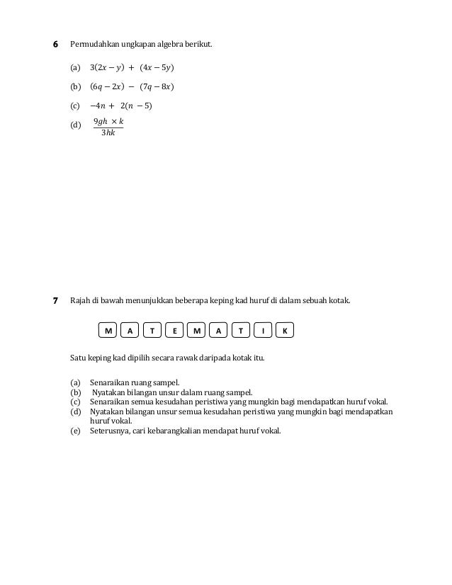 soalan matematik tahun 5 mac 2019 75 soalan matematik tahun 5 mac 2019 92