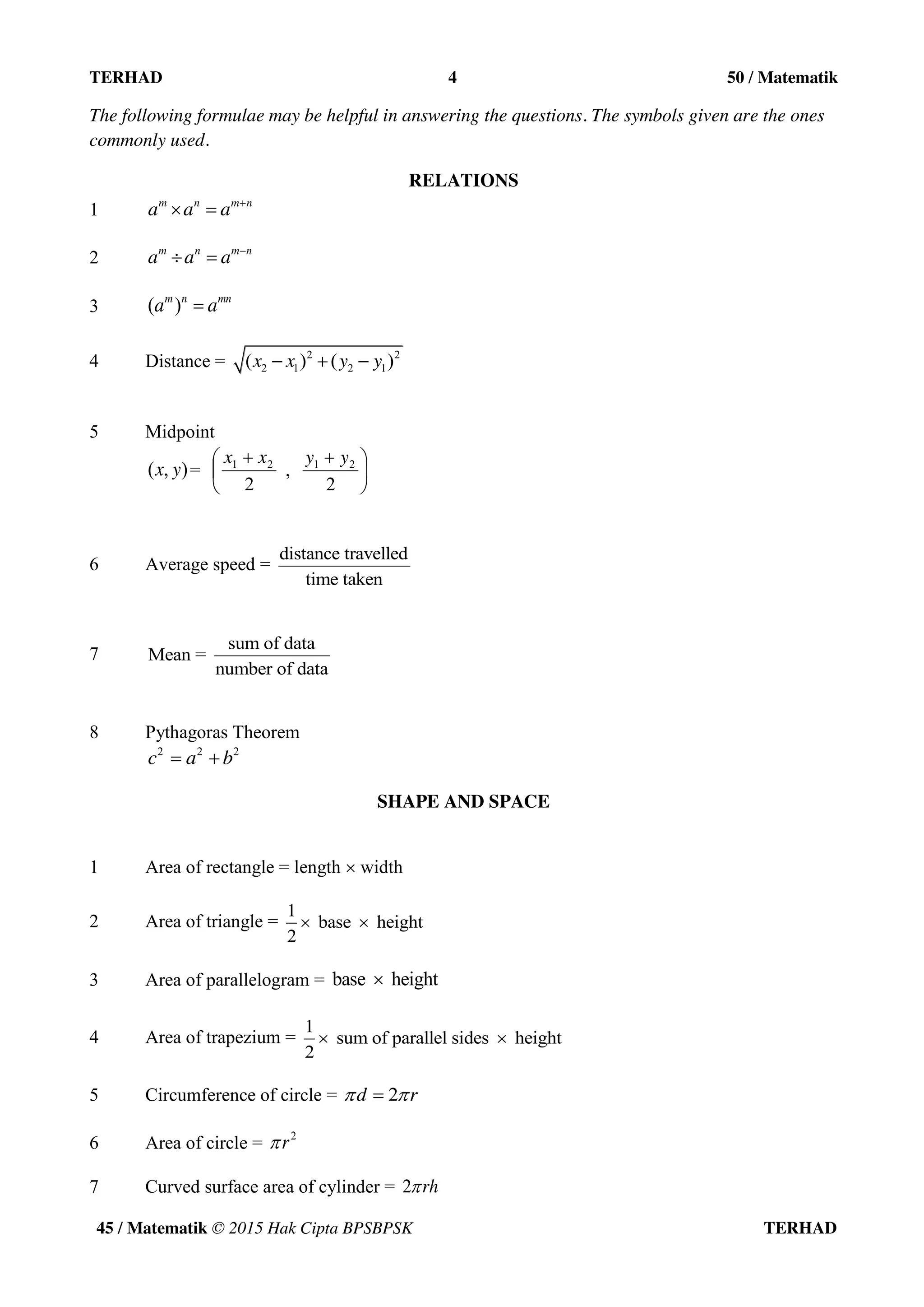 Soalan ungkapan algebra | PDF
