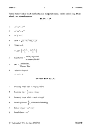 Soalan ungkapan algebra