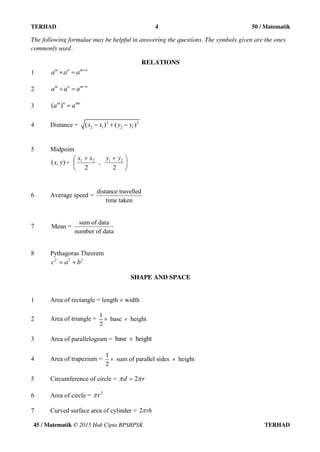 Soalan Ungkapan Algebra