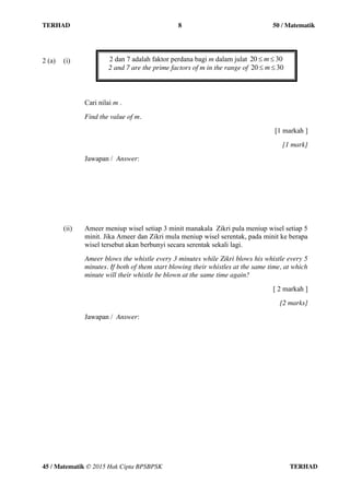 Soalan ungkapan algebra