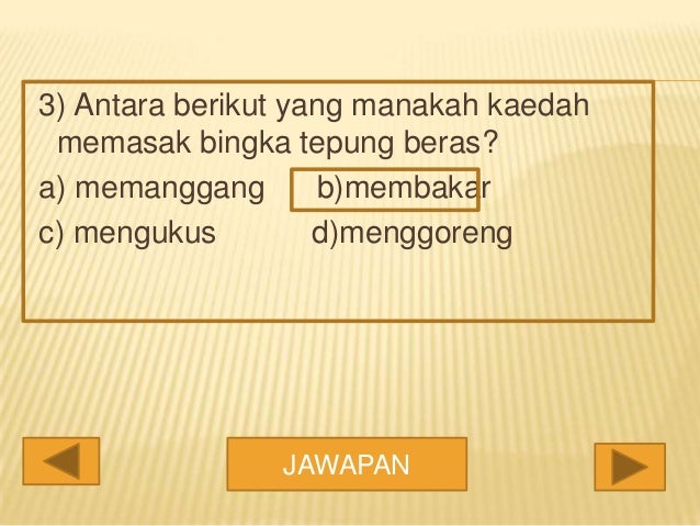 Soalan untuk kuih tempatan