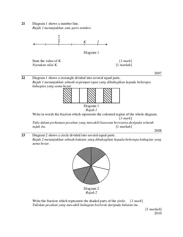 Soalan upsr (1markah)