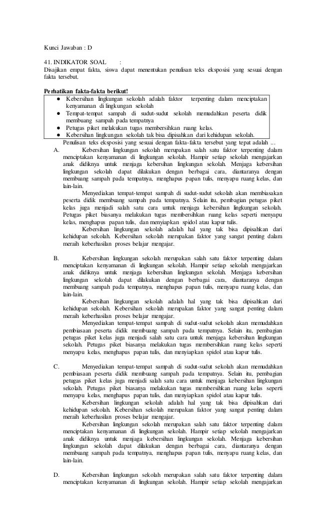Contoh Teks Tanggapan Tentang Kebersihan Lingkungan